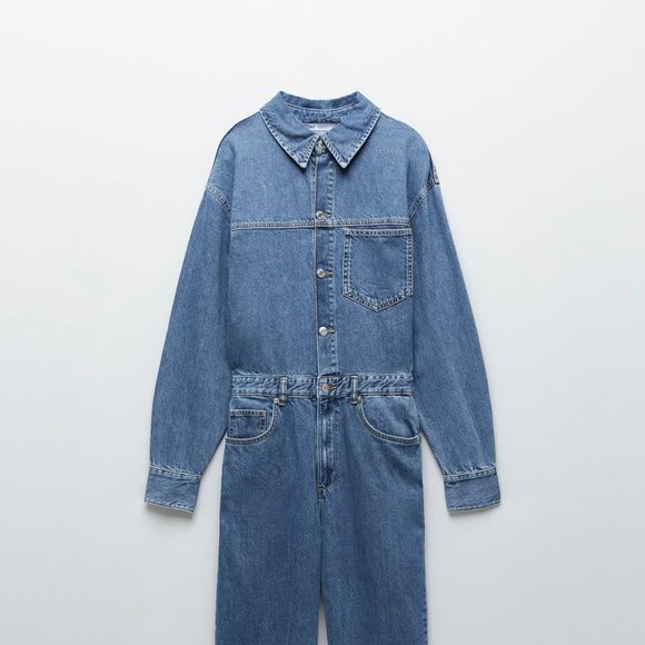 last! NWT LONG DENIM JUMPSUIT 8197/279 - Picture 6 of 8